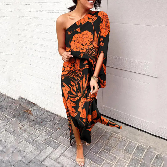 Printed Sexy Bandage Dress - Cocktail Rose Dress