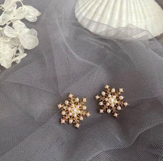Chic French Pearl Earrings-Accesorios