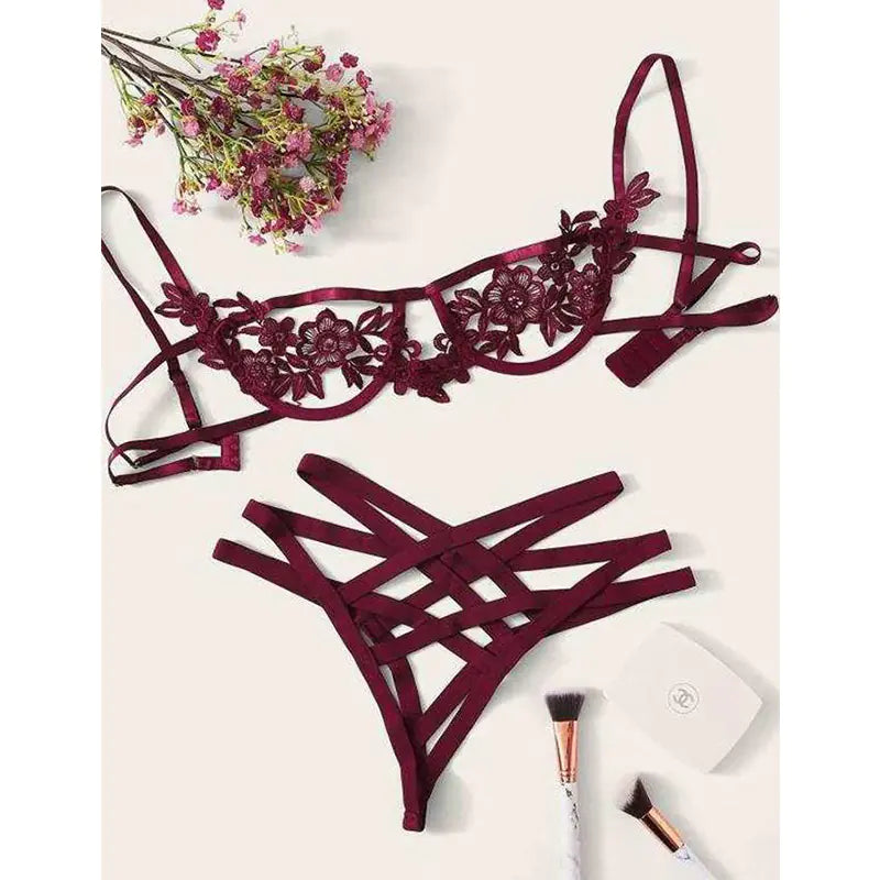 Sheer Elegance Lingerie Trio